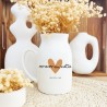 pot a lait petit vase personnalisable coeur maman
