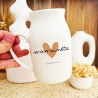 pot a lait petit vase personnalisable coeur maman