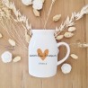 pot a lait petit vase personnalisable coeur maman