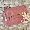 Trousse Personnalisable – Maman Cœur – Coloris Terracotta